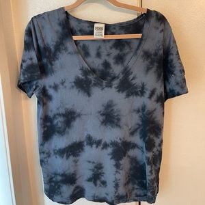 PINK womens tie dye top